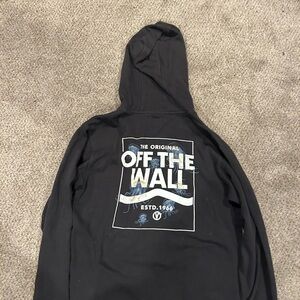 Vans Black Hoodie with Graphic Print